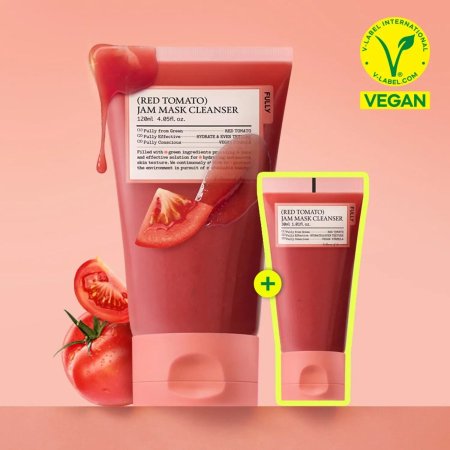 مجموعة التنظيف العميق للبشرة بالطماطم FULLY Red Tomato Jam Mask Cleanser